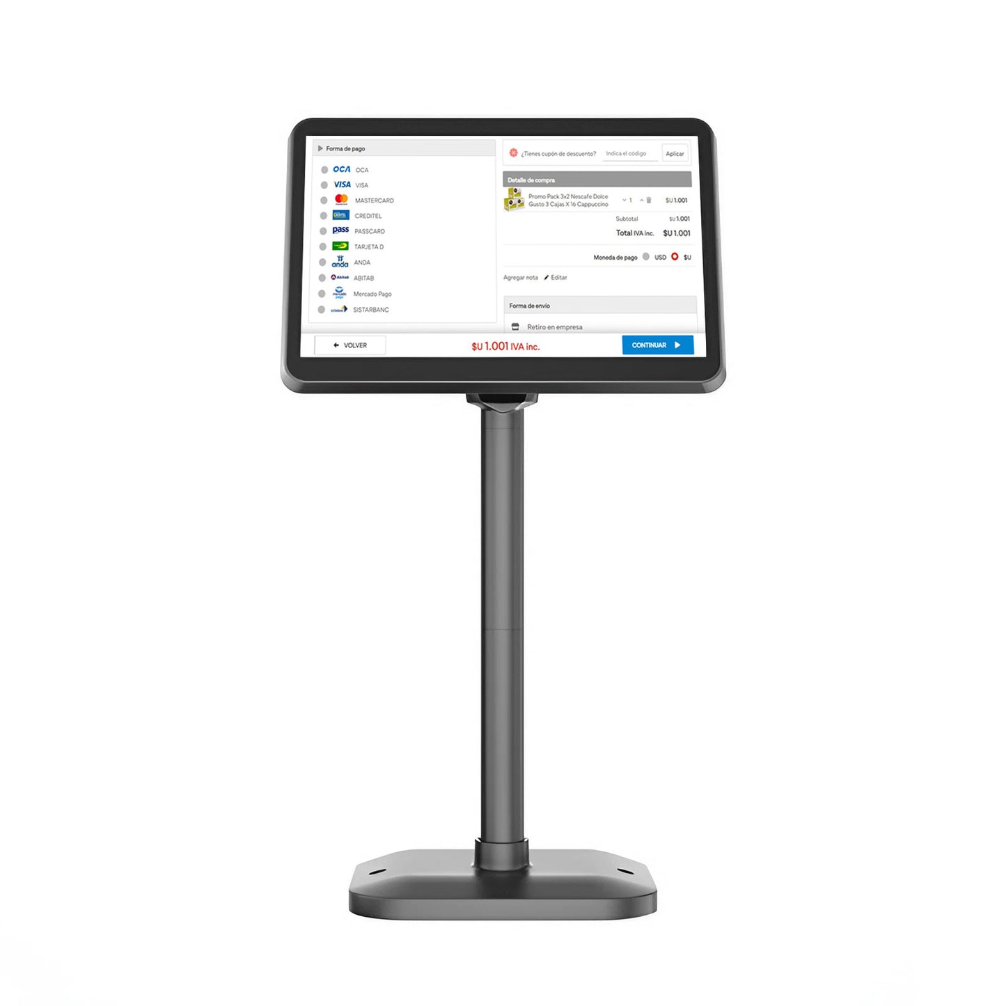 Pantalla para Clientes CD101