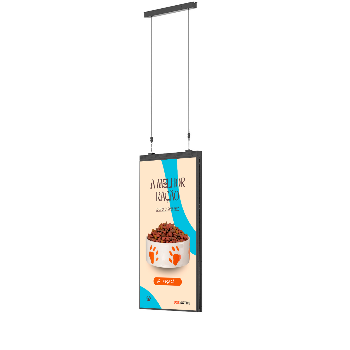 Tela profissional LED dupla PD65DS