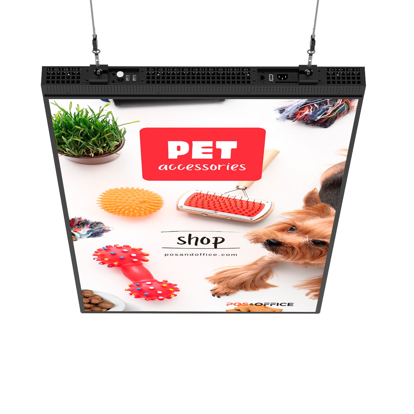 Tela profissional LED dupla PD65DS